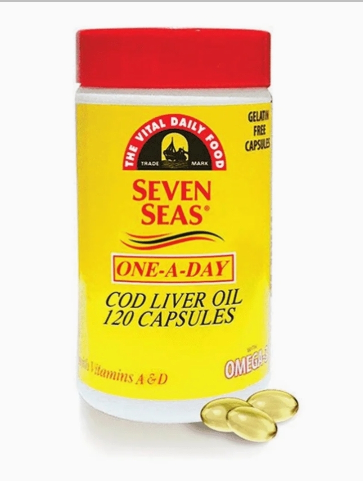 Seven seas cod liver oil ( U K) 120 capsules Medstore