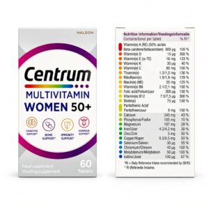 Centrum Multivitamin Women 50+ 60 Tablets - Complete Multivitamin for Women Over 50 by Haleon