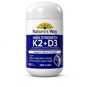 Nature's Way High Strength K2 + D3 30 Tablets - Supports Bone Strength, One-A-Day